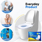 Traletry Toilet Seat Covers Disposable Flushable Travel Pack of 200, XL Biodegradable Paper Toilet Seat Covers for Adults & Kids, Public Restroom, Airplane & Camping Travel Essentials