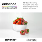 Feit Electric A19 LED Light Bulb, 60W Equivalent, Non Dimmable, 800 Lumens, E26 Medium Base, 3000k Bright White, CRI 90, 10 Year Lifetime, UL Listed, Damp Rated, 10 Pack, OM60/930CA10K/10