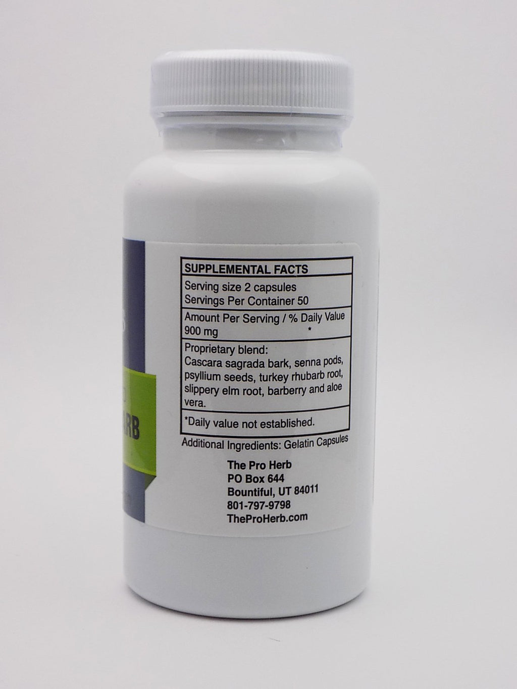 Pro Herb, Turkey Rhubarb 450mg, 100 Capsules