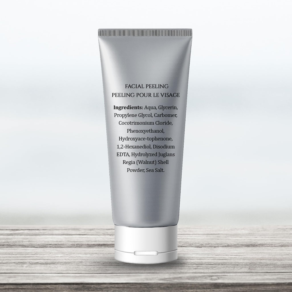 Vivo Per Lei Facial Peeling Gel - Helps Address Dead Skin Buildup - Gentle Exfoliating Gel for Rough, Dry, Sensitive or Mature Skin - Face and Body Scrub - Non Abrasive - 4.05 Fl. Oz.