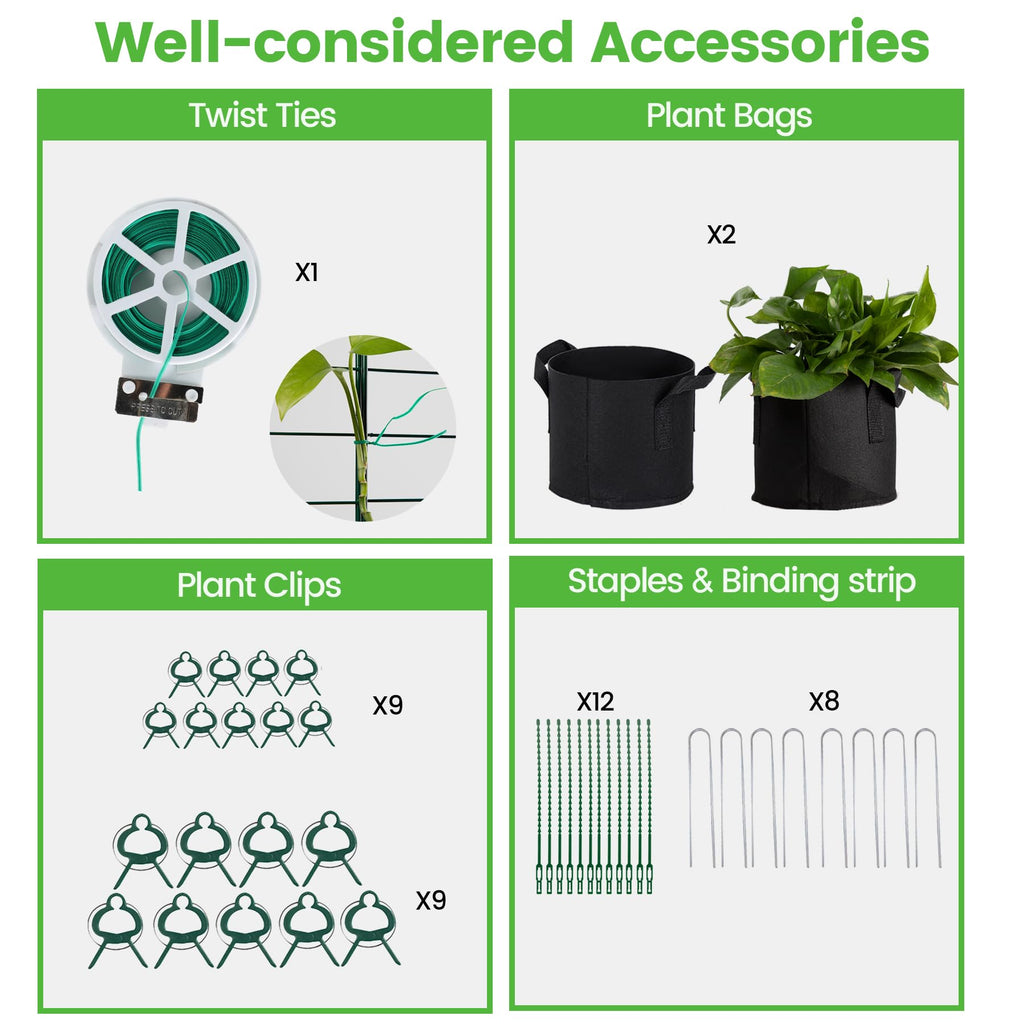 Toriexon Foldable Cucumber Trellis 48" L x 34" W