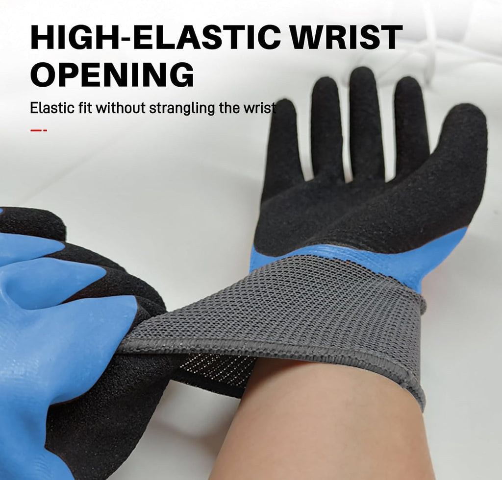 GOL-SIV Industrial Insulated Gloves 1000V Rated, Lightweight Non-Conductive Safety Gloves For Electrician, 1000V|Double Insulated, 10pcs-Large.