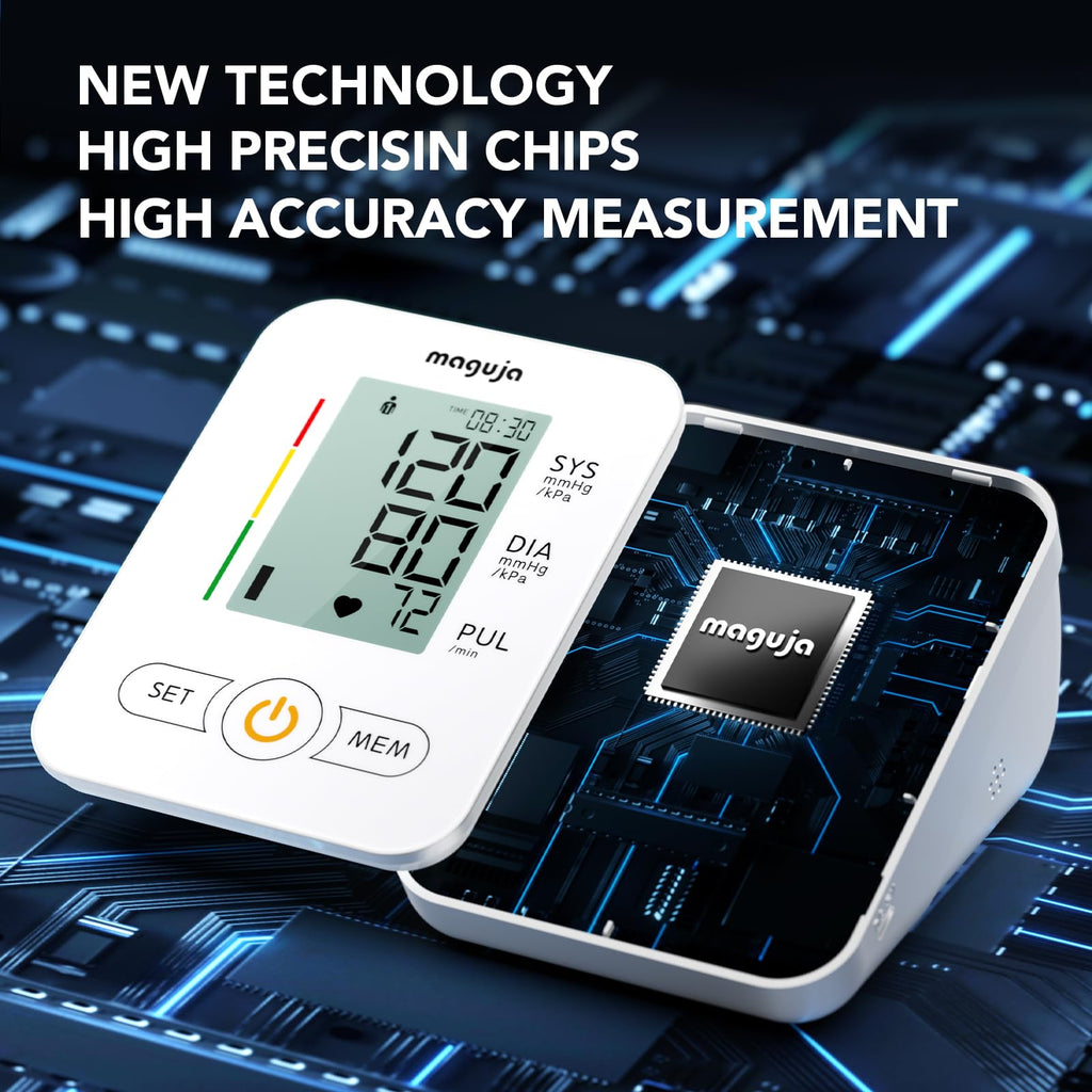 Arm Blood Pressure Monitor,maguja Blood Pressure Machine,BP Monitor Automatic Upper Arm Digital with Blood Pressure Cuff for Home Use