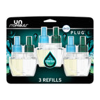 Febreze Plug-in Air Freshener, Odor-Fighting Scented Oil Refill, Air Fresheners for Home, Bathroom and Kitchen, Long Lasting, Unstopables Fresh Scent, 0.87oz Refills, Multi Color, 3 Count