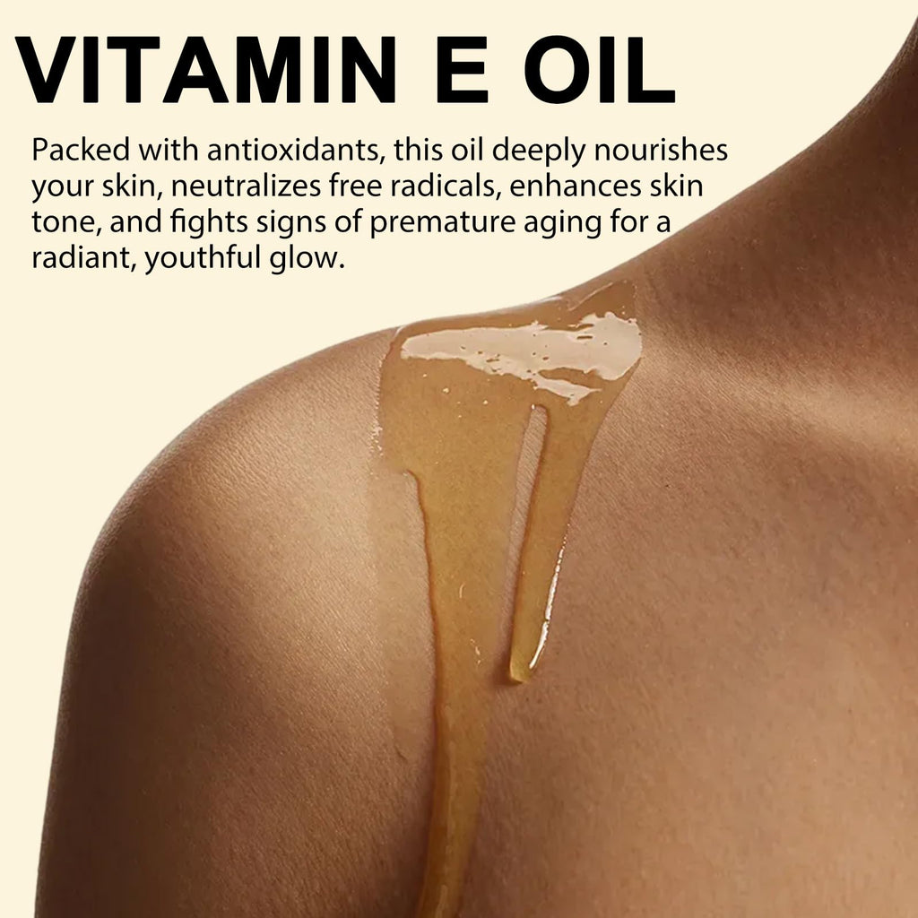 2 Pack Vitamin E Oil, 75,000 IU Organic Pure Vitamin E Oil for Tightening Plump Skin, Reduce Fine Lines & Scars, Moisturizing Skin, Face & Full Body