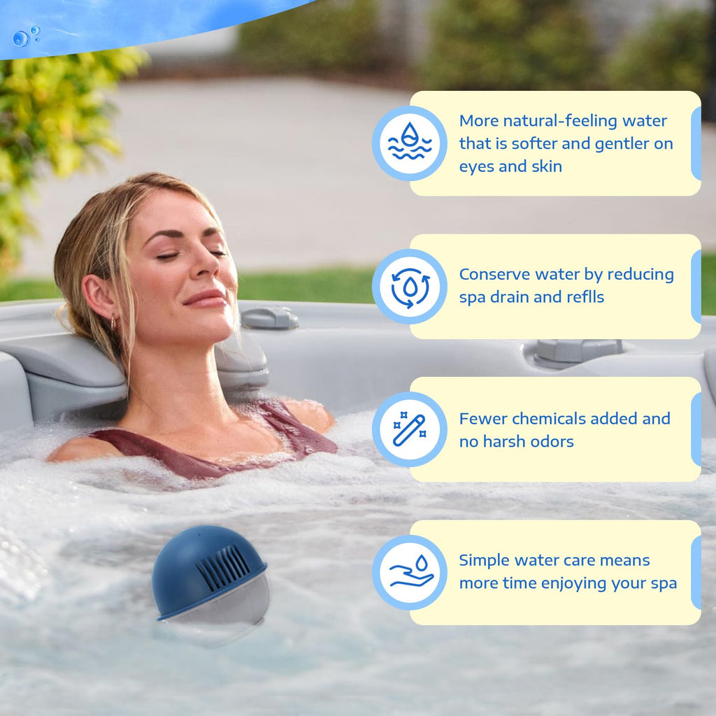 Hot Tub Floating System Mineral Cartridge + Replacement Prefilled Cartridge 1-Pack, Compatible with Frog Ease Floating System, Water Treatment Smart Self-Regulating