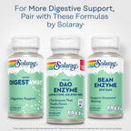 SOLARAY DAO Enzyme - Breaks Down Histamine - 60,000 HDU - Vegan, Gluten Free, Lab Verified - 90 Servings, 90 VegCaps