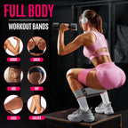 WALITO Resistance Bands for Legs and Butt, Fabric Exercise Loop Bands Yoga, Pilates, Rehab, Fitness and Home Workout, Strength Band for Booty