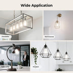 GvvooHome Dimmable Edison Bulbs, 4000K Daylight White, 6W Equivalent to 60 watt E26 LED Bulb, ST58 Vintage Light Bulbs, 600LM, 90+ CRI, E26 Base, Clear Glass, 6 Pack