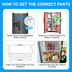 UPGRADED 240356402 Refrigerator Door Bin Compatible with Frigidaire Door Shelf Replacement Frigidaire Gallery Door Shelf Refrigerator Shelves FGHS2631PF4A FFSS2615TS0 LFSS2612TF0 LFSS2612TE0 Door Bin