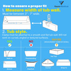 Vaunn Medical Bathtub Handle Grab Bar and Safety Rails for Seniors, Height Adjustable Tub Handles