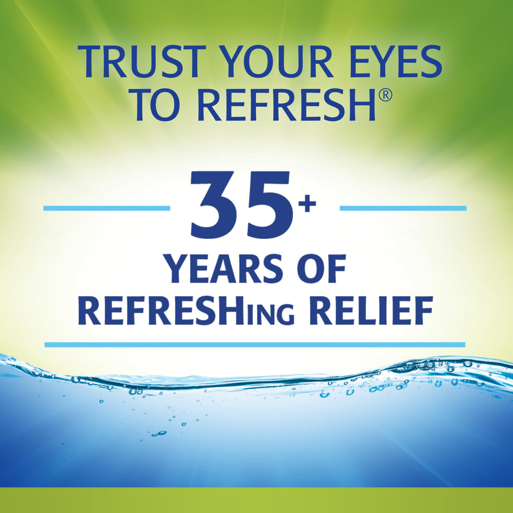 Refresh Relieva PF Lubricant Eye Drops for Dry Eyes, Preservative-Free, 0.01 Fl Oz Single-Use Containers, 30 Count