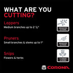 Corona Tools BP 6250 MAXFORGED Aluminum Bypass Pruner, 1-Inch Cut Capacity, Professional Hand Pruning Shears with Replaceable Steel Blade & Non-Slip Comfort Grip