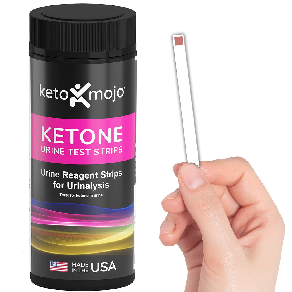 150 Ketone Urine Test Strips, App & Keto eBook Included, Extra-Long for Easy Sampling, Urinalysis Dipstick Test for Ketosis on Ketogenic, Low-Carb, and Fasting Diets