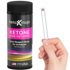 150 Ketone Urine Test Strips, App & Keto eBook Included, Extra-Long for Easy Sampling, Urinalysis Dipstick Test for Ketosis on Ketogenic, Low-Carb, and Fasting Diets