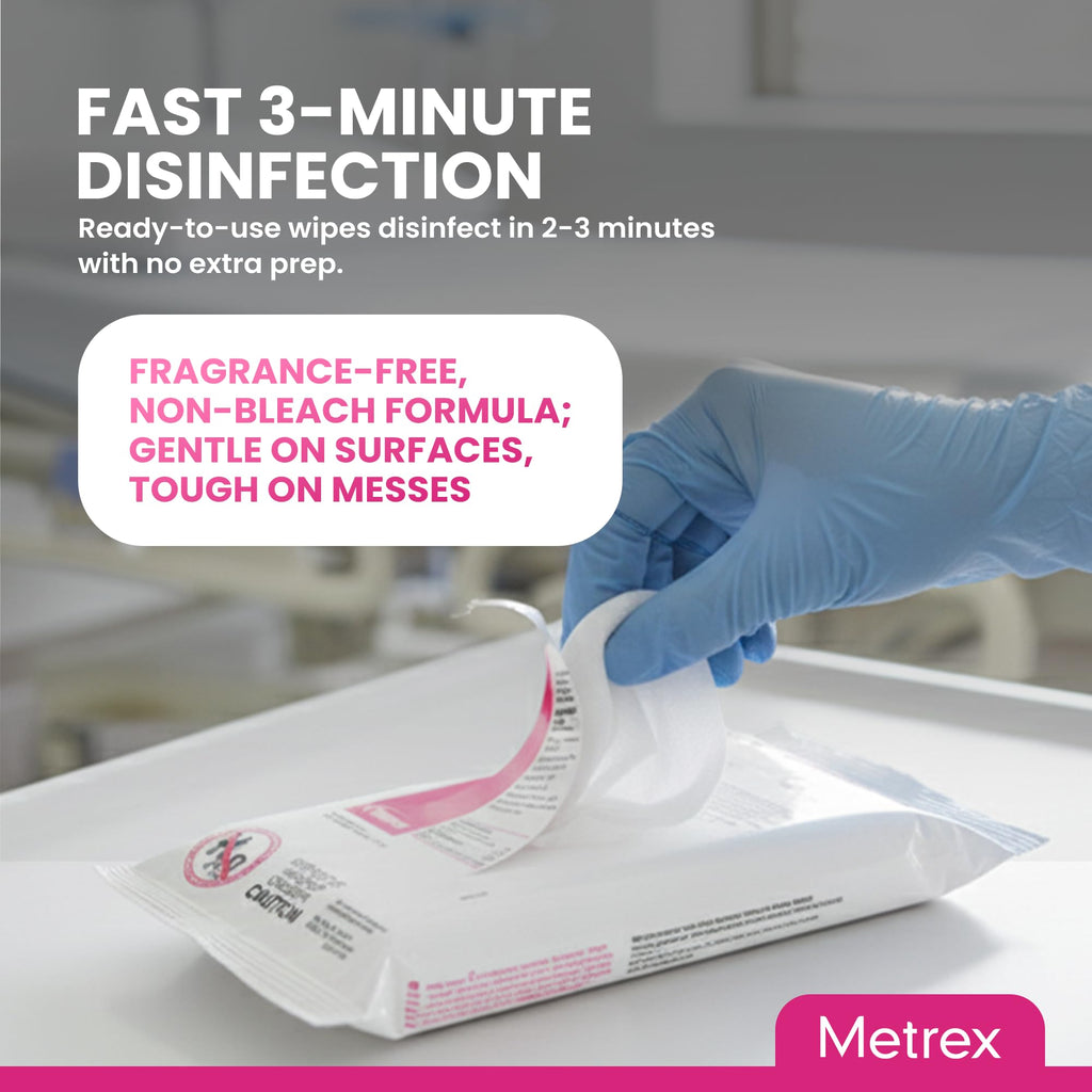 Metrex CaviWipes Disinfecting Towelettes – Durable Non-Woven Disinfecting Wipes for Hard, Non-Porous Surfaces in Healthcare & Laboratory, Pre-Saturated with CaviCide – 45 Wipes/Flat Pack (20 Packs)