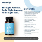 LifeVantage® Reset PM™ - Advanced Multi-Nutrient Supplement, Restful Sleep & Optimal Health - Timewise Nutrient Delivery™ for Relaxation & Morning Refreshment - Light Vanilla Coating - 60 Tablets