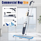 Spray Mops for Floor Cleaning, Commercial Dust Mops, Blue, 1-Pack