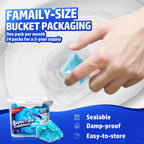 Vacplus Septic Tank Treatment - 24 Packs for 2-Year Supply, Bucket-Packed Septic Tank Treatment Packets, Dissolvable & Flushable Septic Tank Treatment Enzymes with Easy Operation for Wastes & Odors