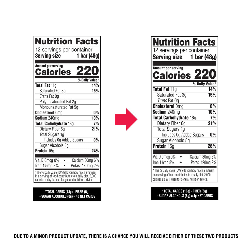 Atkins Peanut Butter Granola High Protein Bar, High Fiber Snack , 16g Protein, 1g Sugar, 4g Net Carb, Protein Snack, 12 Count