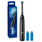 Oral-B Pro 100 CrossAction, Battery Powered Toothbrush, Black, 1 Count (Pack of 1)