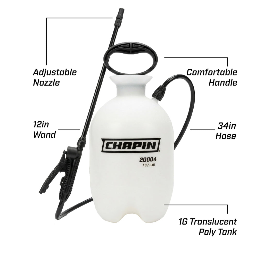 CHAPIN 20004 SureSpray 1-Gallon Pump Sprayer for Lawn, Garden & Weeds