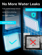 KARTOOSH Solar Pool Lights for Inground Pool - Upgraded Extendable 10000mAh Wireless Underwater LED Lights, 29 RGB Colors 4 Modes, Light Sensing with Timer, Remote Control, Waterproof Design