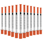 U-100 Disposable Syringes with Needle – 1ml/cc, 30G 5/16" (8mm), Individually Wrapped,100Pack
