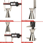 VINCA IP54 Grade Digital Caliper, DCLA-0805 8 Inch/200mm, Inch/Millimeter/Fractions Conversion, Stainless Steel, Large LCD Screen