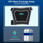 Comfytemp Hip Ice Pack Wrap for Sciatica Pain Relief, Hip Replacement After Surgery, Reusable Gel Ice Pack for Injuries, Hot Cold Compress Recovery Items Physical Therapy Men Women, Black (L/XL/2XL)