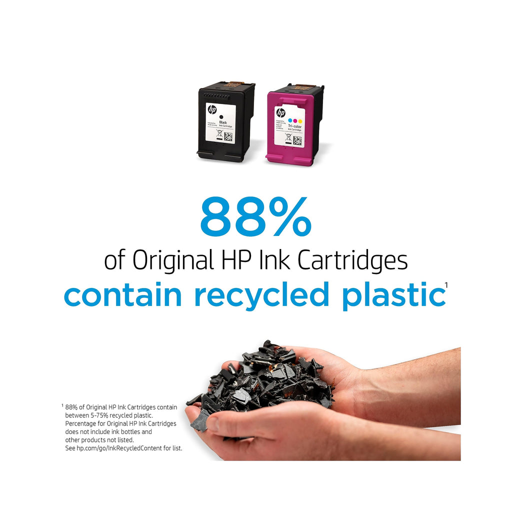 HP Original 67 Tri-Color / 67XL Black Ink Cartridges (2-Pack) | Works DeskJet 1255, 2700, 4100 Series Envy 6000, 6400 Series | Eligible for Instant Ink | 3YP30AN