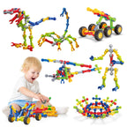 Caferria Kids Building Kit STEM Toys, 110 Pcs Educational Construction Engineering Building Blocks DIY Learning Set for Ages 3-10 Year Old Boys Girls, Best Gift for Children Creative Games Fun Play