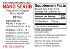 Nano Scrub by Silver Fern Brand - 1 Bottle - 48 Servings - Frequency Activated Nano Ag4O4 - Liquid