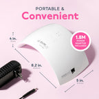 SUNUV UV LED Nail Lamp, UV Light for Gel Nail Polish Dryer SUN9C Pink