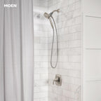 Moen Engage Magnetix Shower Head with Handheld Sprayer, 6 Spray Functions, Spot Resist Brushed Nickel, 26100EPSRN