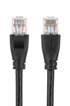 Amazon Basics RJ45 Cat-6 Ethernet Patch Internet Cable, 1Gbps Transfer Speed, Gold-Plated Connectors, 50 Foot, for PC, TV, Tablet, Router, Printer, Black