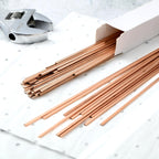 Tandefio 7.5% Silver Brazing Rods AWS BCUP-4 40 Sticks, Silver Solder Flat Welding Rods 0.050"x1/8"x10" for Air Conditioning, Refrigerator, Cold Storage & HVAC Units, Phos Copper Brazing Alloys