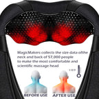 Shiatsu Neck Back & Shoulder Massager with Heat for Pain Relief Deep Tissue