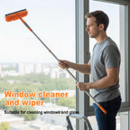 Lemosyu Professional 67" Window Squeegee, 3-in-1 Rotatable Squeegee for Window Cleaning with Extension Poles, Window Cleaner Tool Kit for Indoor & Outdoor High Windows and Car Glass
