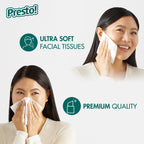 Amazon Brand - Presto! Ultra-Soft 3-Ply Premium Facial Tissues, Colorful Boxes, 1188 Count (18 Packs of 66), (Packaging May Vary)
