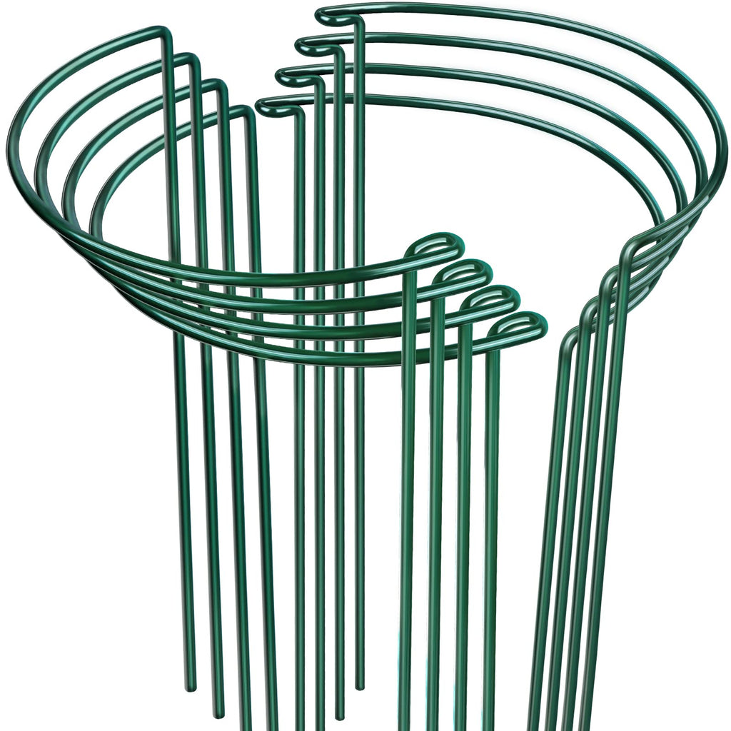 LEOBRO Plant Support, 8PCS Peony Cages and Supports, Plant Stakes for Indoor Plants, Outdoor Plants, Metal Garden Stakes, Plant Holders, Tomato Monstera Hydrangea Support Cage, 10" W x 15.8" H