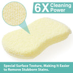 Mr. Scrub Sponges Kitchen Scrub Dish Sponge Scouring Pad, 24 Pack Cleaning Brush Scrubber Supplies for Soap, Dishwashing Dinnerware Sets Pan Pot Glass Dishwasher Sink Bathroom Towels Cloth Rags Holder