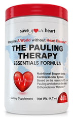 SAVE YOUR HEART Cardio Heart Health Powder Supplement - The Pauling Therapy Essentials Formula (PTEF) Healthy Vitamin C, B-12, L-Lysine, L-Arginine, Magnesium, Zinc + Vitamins, Minerals & Antioxidants