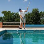 12 FT Pool Pole – Telescoping Aluminum 5/4" Diameter Pool Pole with Strong Grip & Lock - Heavy Duty 3-Piece Adjustable Design - Fits Any Skimmer, Brush, Vacuum Head