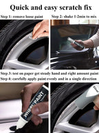 SYOAUTO Gloss Black Rim Touch Up Paint, Car Wheel Scratch Repair Touch Up Paint Pen, Universal Color Rim Wheel Paint (Gloss Black)