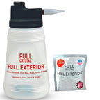 Full Exterior Kit – Bottle, Lid with Hose Attachment and One 4 oz Crystal Powder Outdoor Cleaner, Makes Up to 640 fl oz, Non-Toxic, No Scrub, No Rinse Cleaning Kit – Packaging May Vary