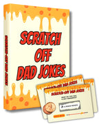 Scratch Off Dad Jokes - Dad Gift Ideas, Great for Fathers Day, Stocking Stuffers, White Elephant and Birthday Ideas - Set Includes 60+ Extra Funny Dad Jokes