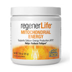 Natural Factors RegenerLife Powder - Supports Cellular Energy & Fatigue* - Mitochondria Support Drink Mix - Non-GMO - Tropical Flavor - 2.86 oz