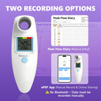 Digital Peak Flow Meter,Home Medical with Tracking Software Manually Recording-Accurate & Reliable Spirometer for Asthma Adult Kids