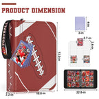 Mlikero 720 Pockets Football Card Binder, Sports Card Binder with Card Display Design, Premium Card Ablums with Sports Pattern Wristband Fit for Football Cards 2025